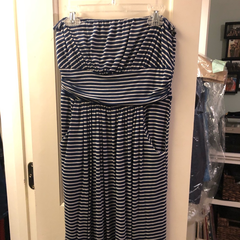 Strapless maxi dress